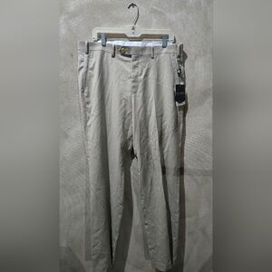 NWT Polo Ralph Lauren Edgewood Pants 35/32 Tan Ultraflex Sport Dress Flat Front